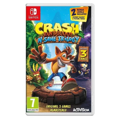 CRASH BANDICOOT N SANE TRILOGY NINTENDO SWITCH VIDEOGIOCO ITALIANO TRILOGIA ITA